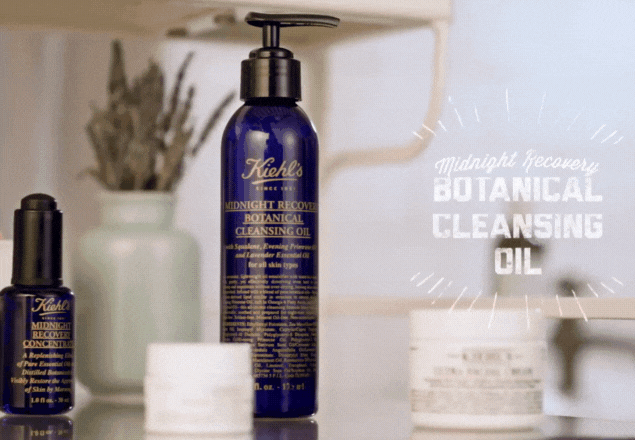 Ulei pentru curatare si demachiere, Botanical Cleansing Oil Midnight Recovery, 180 ml, Kiehl's
